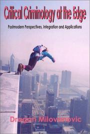 Front cover of Critical Criminology at the Edge by Dragan Milovanovic