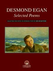 Cover of Desmond Egan, selected poems by Desmond Egan