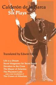 Cover of Six Plays by Calderon Barca
