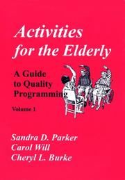 Cover of Activities for the elderly by Sandra D. Parker