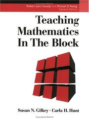 Front cover of Teaching mathematics in the block by Susan Nicodemus Gilkey