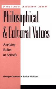 Front cover of Philosophical & cultural values by George Crawford