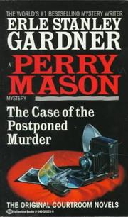 Cover of The case of the postponed murder by Erle Stanley Gardner