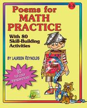 Front cover of Poems for math practice with 80 skill-building activities by Laureen Reynolds