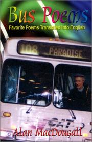 Cover of Bus poems by Alan MacDougall