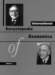 Front cover of International encyclopedia of economics by Donald L. Johnson