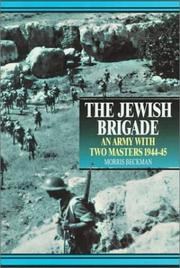 Cover of The Jewish Brigade by Morris Beckman