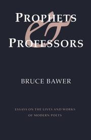 Cover of Prophets & professors by Bruce Bawer