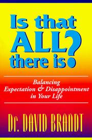 Cover of Is that all there is? by David Brandt