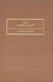 Cover of The law glossary by Thomas Tayler