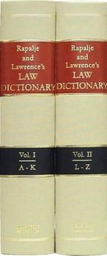 Front cover of A dictionary of American and English law by Stewart Rapalje