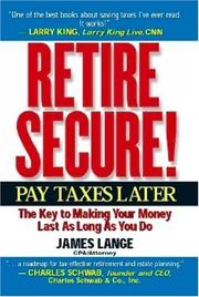 Cover of Retire secure! by James Lange