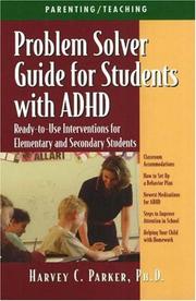 Cover of Problem Solver Guide for Students With Adhd by Harvey C. Parker