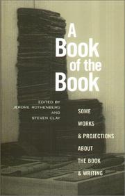 Front cover of A book of the book by Jerome Rothenberg