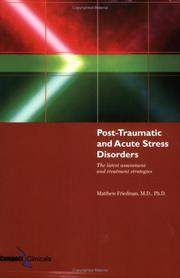 Front cover of Post-traumatic and acute stress disorders by Matthew J. Friedman