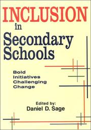 Cover of Inclusion in secondary schools by Daniel D. Sage