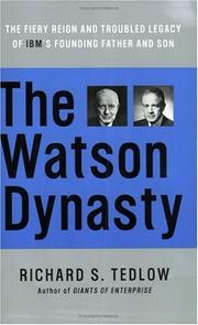 Cover of The Watson Dynasty by Richard S. Tedlow
