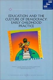 Front cover of Education and the culture of democracy by Kirsten A. Hansen