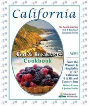 Front cover of California bed & breakfast cookbook by Melissa Craven