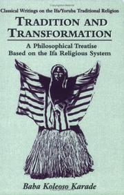 Cover of Tradition and transformation by Koleoso Karade