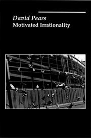 Cover of Motivated irrationality by David Francis Pears