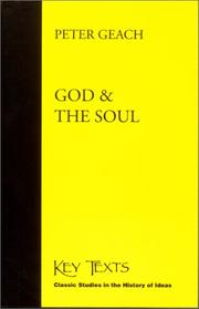 Front cover of God and the soul by P. T. Geach