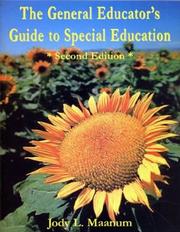 Front cover of The general educator's guide to special education by Jody L. Maanum