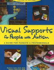 Front cover of Visual supports for people with autism by Marlene J. Cohen