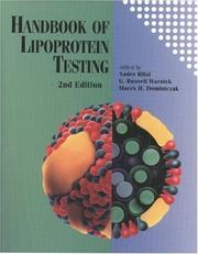 Front cover of Handbook of lipoprotein testing by Nader Rifai