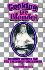 Cover of Cooking for Blondes by Rhonda Levitch