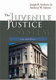 Front cover of The juvenile justice system by Joseph B. Sanborn