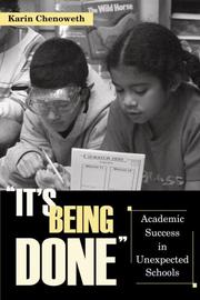 Cover of "It's Being Done" by Karin Chenoweth