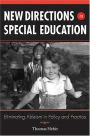 Front cover of New Directions in Special Education by Thomas Hehir