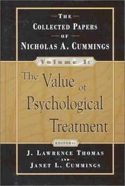 Front cover of The collected papers of Nicholas A. Cummings by Nicholas A. Cummings