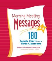 Cover of Morning meeting messages, K-6 by Ros Fisher