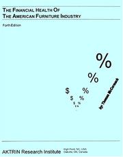 Front cover of The financial health of the American furniture industry by Thomas W. McCormack