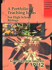Front cover of A Portfolio of Teaching Ideas for High School Biology by Don Galbraith