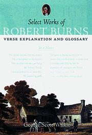 Front cover of Select Works of Robert Burns by Robert Burns