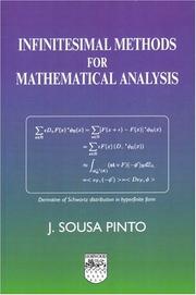 Front cover of Infinitesimal methods of mathematical analysis by J. Sousa Pinto