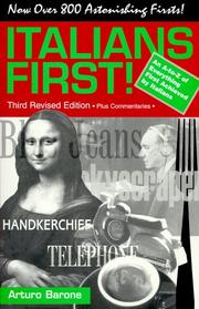 Cover of Italians First! by Arturo Barone