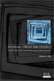 Cover of Internal Credit Risk Models by Michael K. Ong