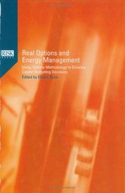 Front cover of Real Options and Energy Management by Ehud I. Ronn