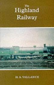 Front cover of History of the Highland Railway by H. A. Vallance