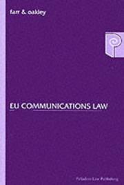 Front cover of EU communications law by Sebastian Farr