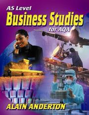 Front cover of AS Level Business Studies for AQA (Business Studies for Aqa) by A.G. Anderton
