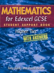 Cover of Mathematics for Edexcel GCSE (Student Support Book Answers) by Tony Banks