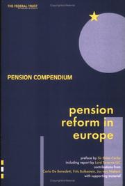 Front cover of Pension Reform in Europe by Lord Taverne