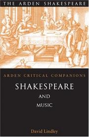 Front cover of SHAKESPEARE AND MUSIC by David Lindley