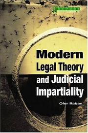 Front cover of Modern legal theory and judicial impartiality by Ofer Raban