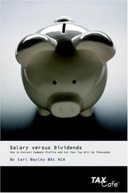 Cover of Salary versus Dividends by Carl Bayley
